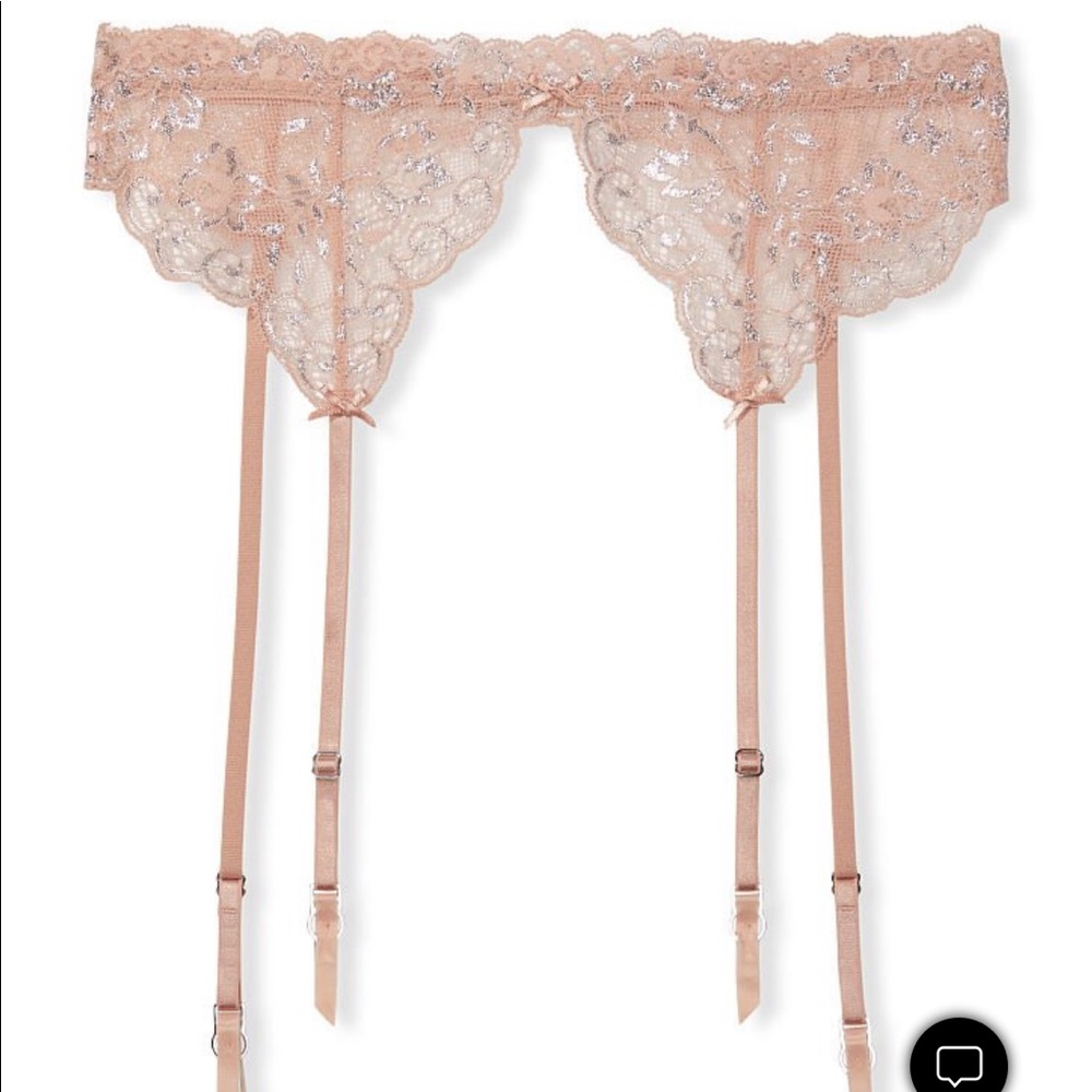 Two Victoria's Secret Garter Belt Lot Allure Shine NWT XS Small